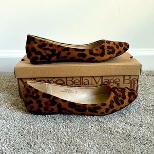 Leopard Suede Flats